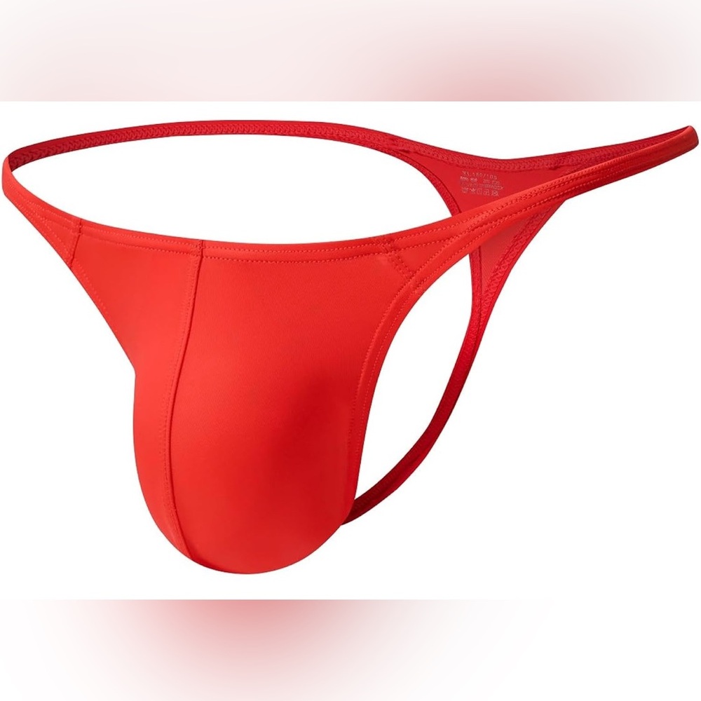 Mens Gstring Nylon Thongs Sexy Low Rise Bulge Pouch G-string 2 Pack
